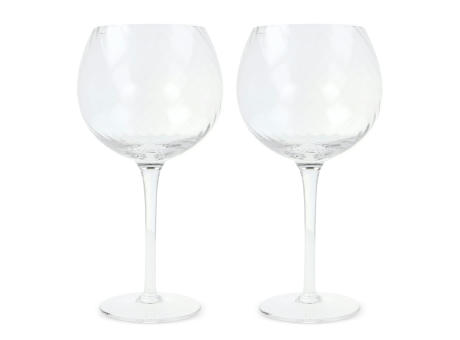 Byon Opacity 2er-Set Weingläser mit stilvollem Glasmuster 470ml