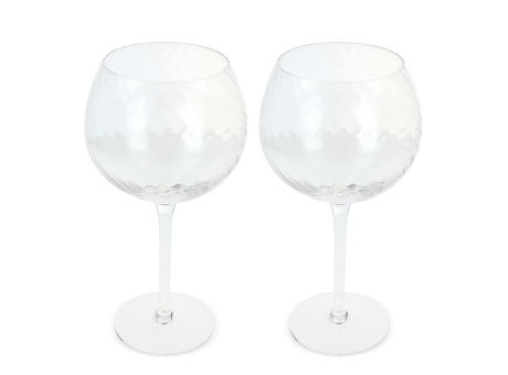 Byon Opacity 2er-Set Weingläser mit stilvollem Glasmuster 470ml