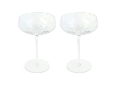 Byon Opacity 2er-Set Sektgläser mit stilvollem Glasmuster 300ml
