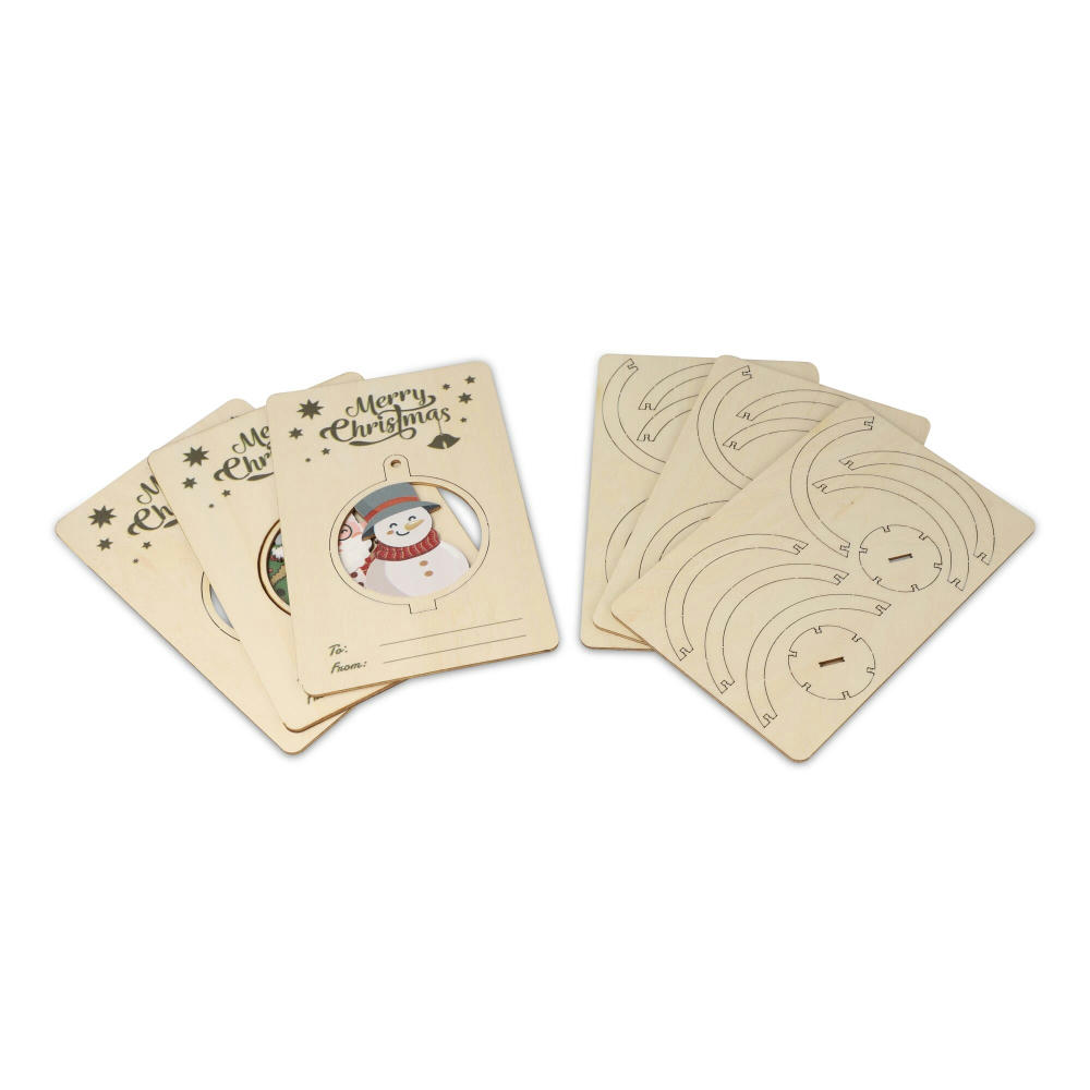 InSideOut Weihnachtsschmuck aus Holz 3er-Set