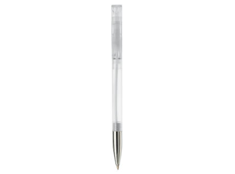 Kugelschreiber Nash Transparent mit Metallspitze