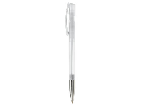 Kugelschreiber Nash Transparent mit Metallspitze