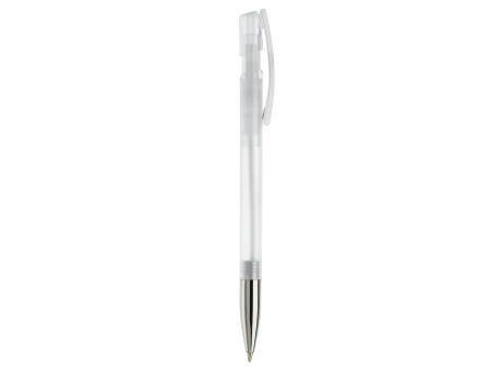 Kugelschreiber Nash Transparent mit Metallspitze