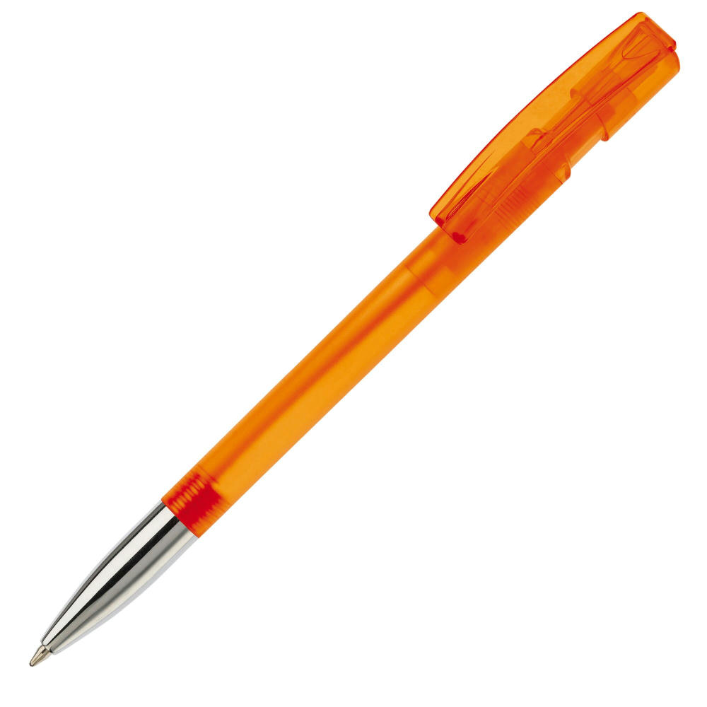 Kugelschreiber Nash Transparent mit Metallspitze