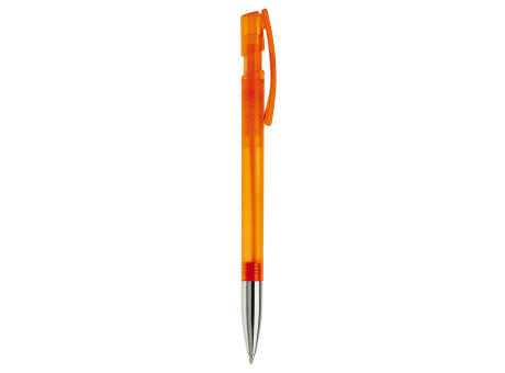Kugelschreiber Nash Transparent mit Metallspitze