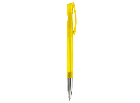 Kugelschreiber Nash Transparent mit Metallspitze