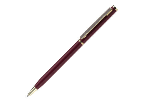 Metallkugelschreiber Slim mit Gold Applikation
