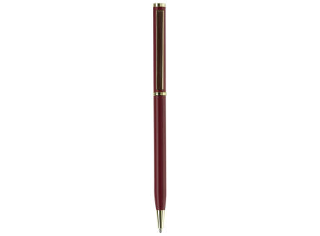 Metallkugelschreiber Slim mit Gold Applikation