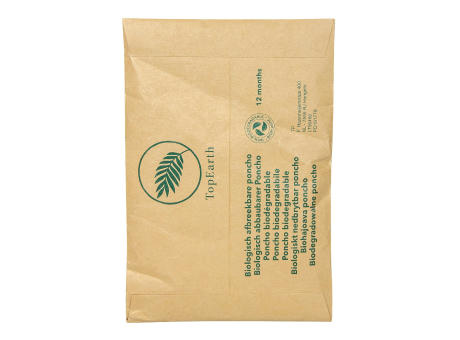 Biologisch abbaubarer Regenponcho
