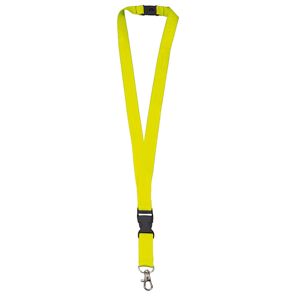 Polyester-Schlüsselband 20mm mit Schnalle und Haken