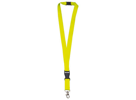 Polyester-Schlüsselband 20mm mit Schnalle und Haken