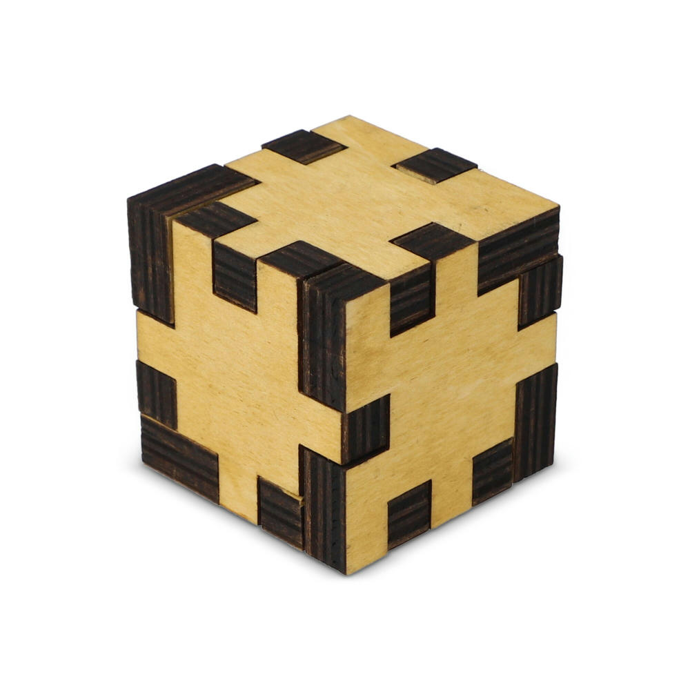 Würfelpuzzle aus Holz