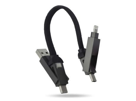 Multifunktionales 4-in-1 Kabel OTG Schlüsselanhänger Größe 60W