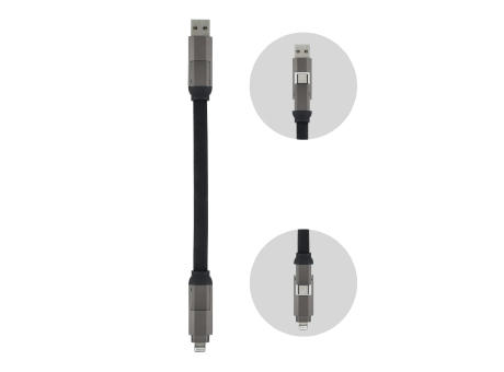 Multifunktionales 4-in-1 Kabel OTG Schlüsselanhänger Größe 60W
