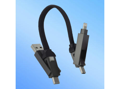 Multifunktionales 4-in-1 Kabel OTG Schlüsselanhänger Größe 60W
