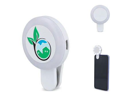 Universelle tragbare Selfie-LED-Leuchte mit 3 Helligkeitsstufen