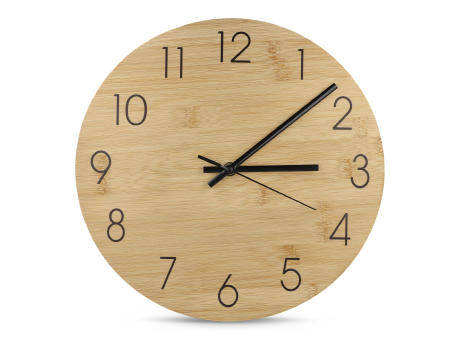Wanduhr Bambus