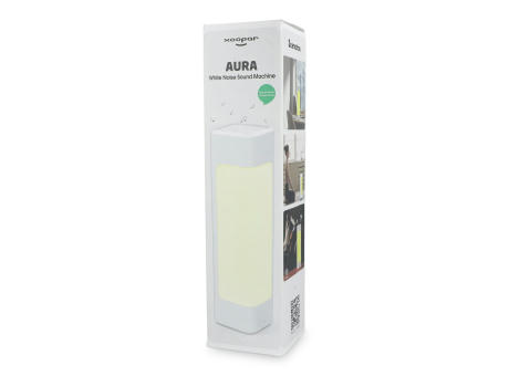 Xoopar Aura White Noise Lautsprecher aus recyceltem Kunststoff
