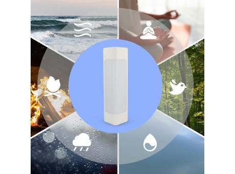 Xoopar Aura White Noise Lautsprecher aus recyceltem Kunststoff