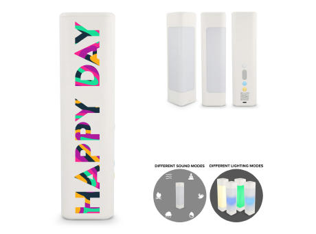 Xoopar Aura White Noise Lautsprecher aus recyceltem Kunststoff