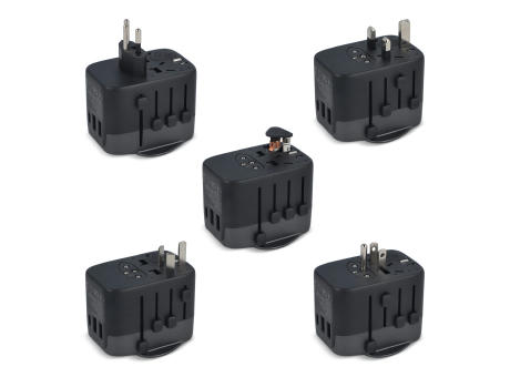  PowerPro Reiseadapter aus recyceltem Kunststoff