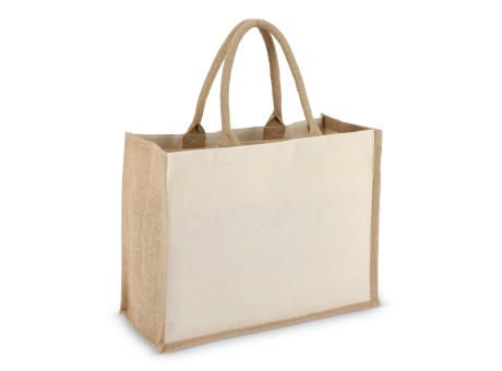Jute-Baumwolle Tragetasche OEKO-TEX® 42,5 x 19 x 32cm 320g/m²