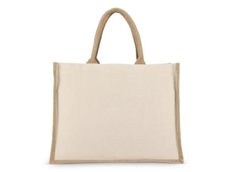 Jute-Baumwolle Tragetasche OEKO-TEX® 42,5 x 19 x 32cm 320g/m²