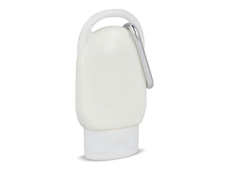 Sonnenschutzlotion mit Karabiner SPF30 aus recyceltem Material
