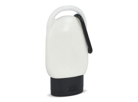 Sonnenschutzlotion mit Karabiner SPF30 aus recyceltem Material
