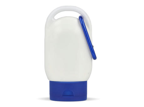 Sonnenschutzlotion mit Karabiner SPF30 aus recyceltem Material