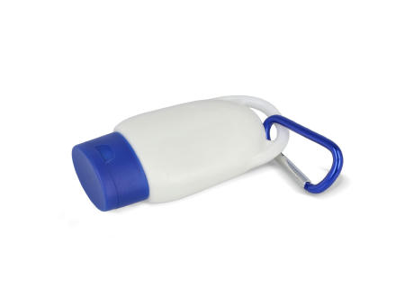 Sonnenschutzlotion mit Karabiner SPF30 aus recyceltem Material
