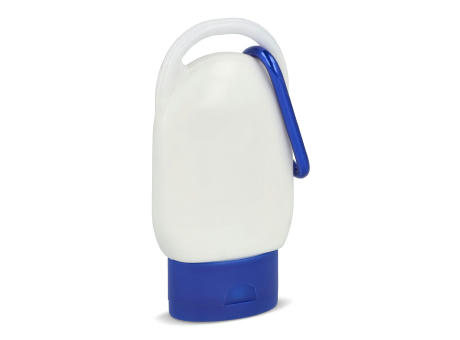 Sonnenschutzlotion mit Karabiner SPF30 aus recyceltem Material