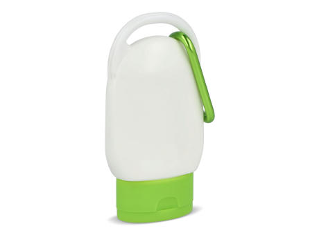Sonnenschutzlotion mit Karabiner SPF30 aus recyceltem Material
