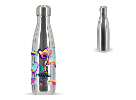 Sagaform Nils Stahlflasche Chrom 500ml