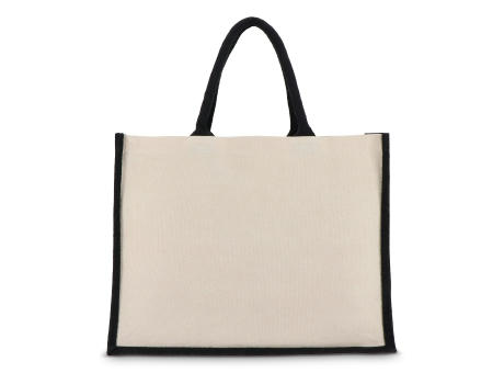 Jute-Baumwolle Tragetasche OEKO-TEX® 42,5 x 19 x 32cm 320g/m²
