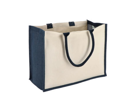 Jute-Baumwolle Tragetasche OEKO-TEX® 42,5 x 19 x 32cm 320g/m²