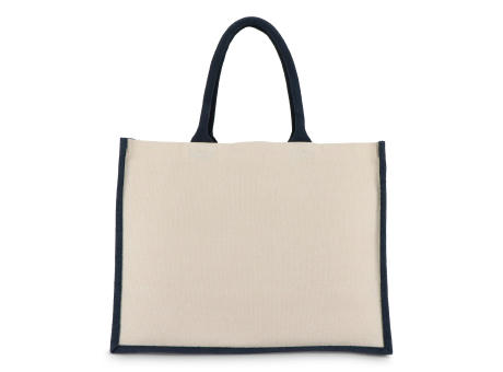 Jute-Baumwolle Tragetasche OEKO-TEX® 42,5 x 19 x 32cm 320g/m²