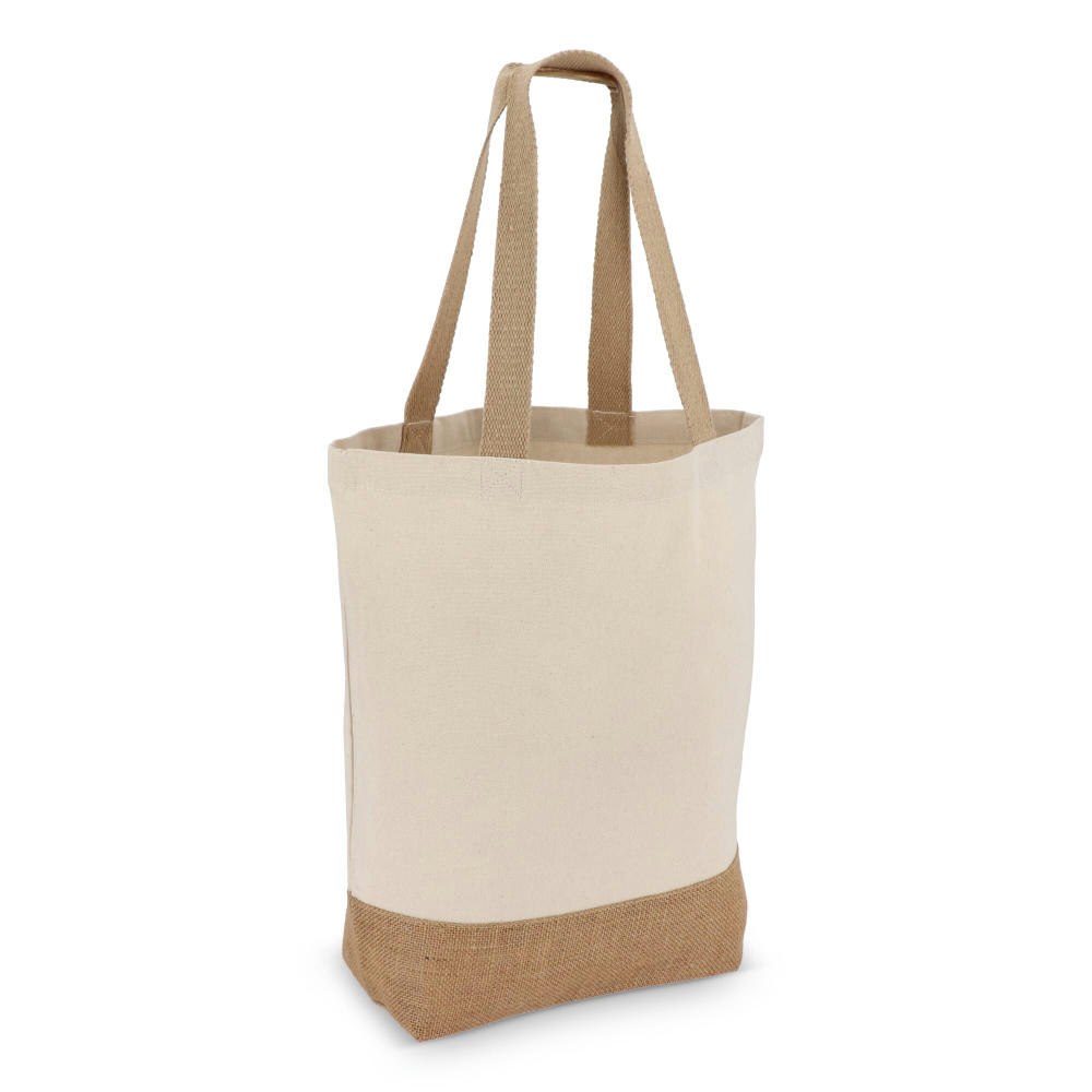 Baumwoll-Jute Tragetasche OEKO-TEX® 41 x 13 x 41cm 320g/m²