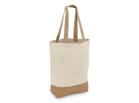 Baumwoll-Jute Tragetasche OEKO-TEX® 41 x 13 x 41cm 320g/m²