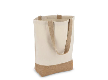 Baumwoll-Jute Tragetasche OEKO-TEX® 41 x 13 x 41cm 320g/m²