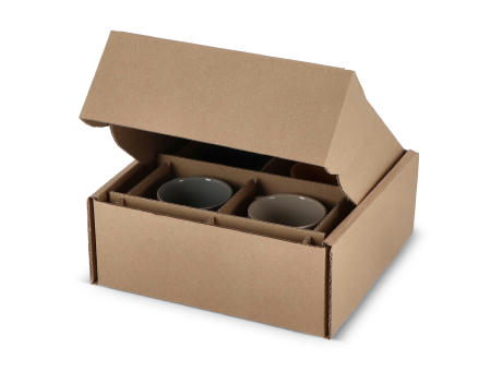 Individuelle Geschenkverpackung für 4 Tassen 24.3 x 24.3 x 9.9 cm