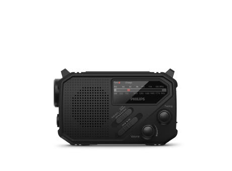 Philips TAR1609 Notfallradio mit analogem FM/AM-Tuner und Taschenlampe
