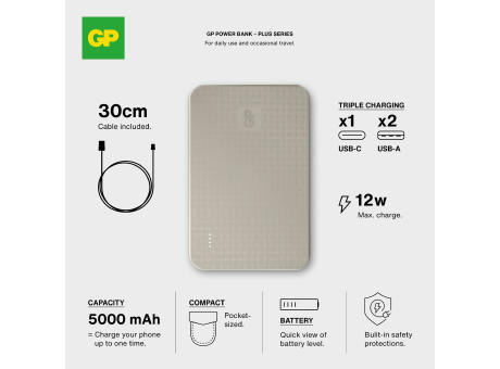 GP B+ Serie Powerbank 5000 mAh