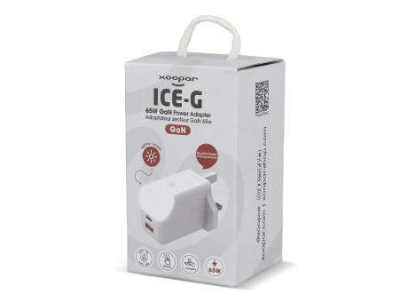 Xoopar ICE-G 65W GaN-Netzteil mit UK-Stecker
