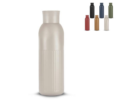 Sagaform Tekla Push Stahlisolierflasche mit Druckverschluss (recycelt) 500 ml
