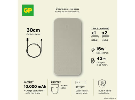 GP B+ Serie Powerbank 10000 mAh