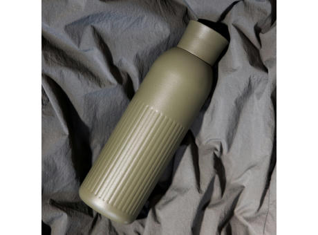 Sagaform Tekla Push Stahlisolierflasche mit Druckverschluss (recycelt) 500 ml