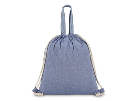 Tasche/Beutel mit Kordelzug aus recycelter Baumwolle 38x42cm