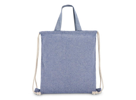 Tasche/Beutel mit Kordelzug aus recycelter Baumwolle 38x42cm