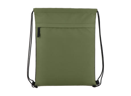 PU-beschichtete R-PET 600D Kordeltasche 33 x 42 cm